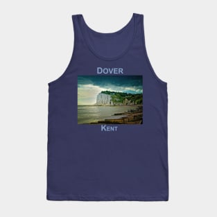 White Cliffs of Dover, Kent, England. British seascape Tank Top